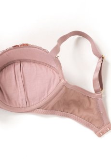 画像20: アウトレットSALE｜65F｜KAIRA-chocolate-B214 | グラマー向け美乳ブラ・ストラップ太め・バストサロン推奨・プランジブラ・B〜Hカップ・モカベージュ | ewabien エヴァビアン輸入下着・高級ランジェリー ※サイズ交換NG・クーポン対象外※ (20)