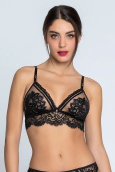 画像3: ACJ6535-NO｜Linge J35｜三角ブラ ブラック｜Lise Charmel リズシャルメル【サイズ交換NG】  輸入下着・高級ランジェリー  (3)