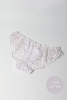 画像14: FLEUR white brief  | ノーマルショーツ・総レース・ホワイト | Sawren サブレン【即日発送・サイズ交換NG】※メール便対象※輸入下着・高級ランジェリー  (14)