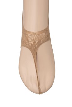 画像3: JAPANESSE Foot beige  | フットカバー・レース柄・足袋風・ベージュ | Veneziana ベネチアナ【即日発送・サイズ交換NG】※2足までメール便対象※  (3)